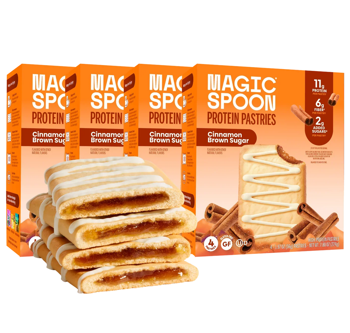 Cinnamon Brown Sugar - 16 Pastries (4 Boxes)